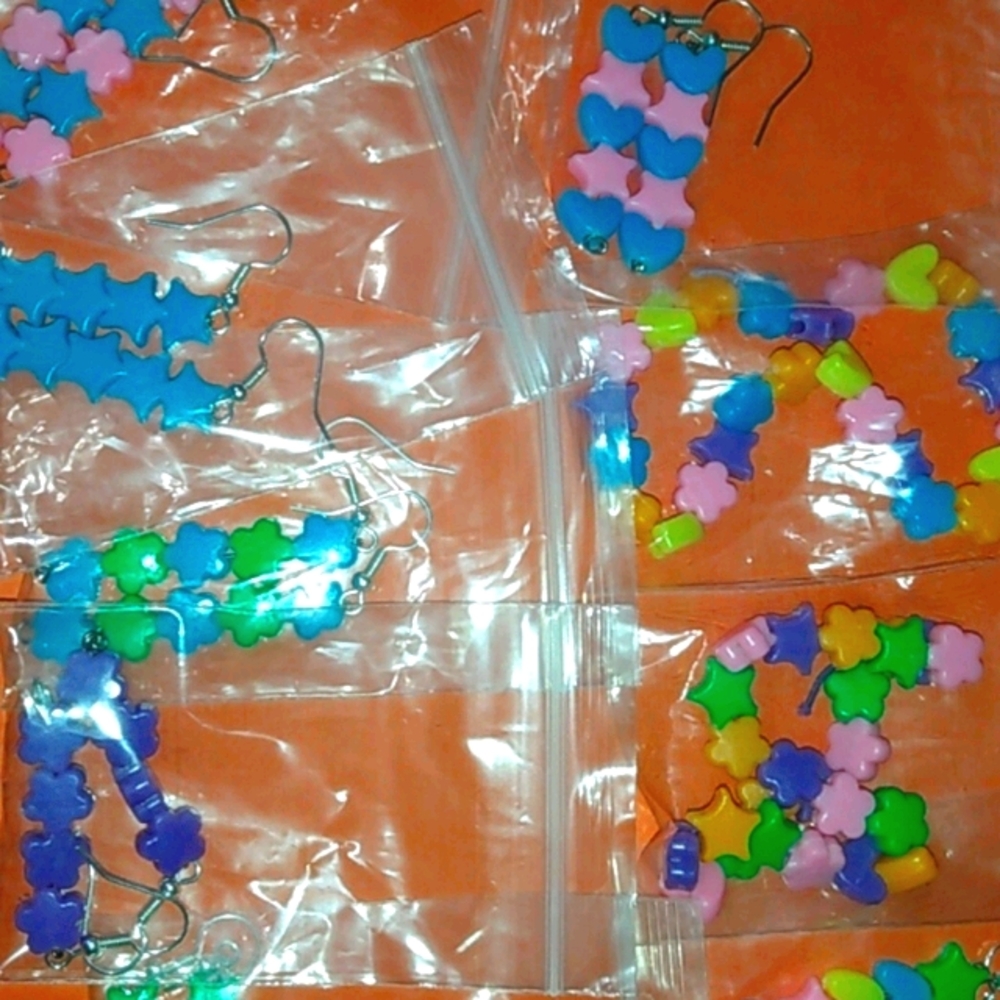 Earrings and bracelets